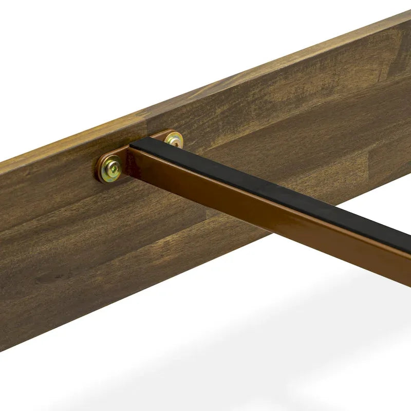 East West Furniture King Platform Bed Frame with 4 Solid Wood Legs and 2 Extra Center Legs (Bed Frame Color Options)