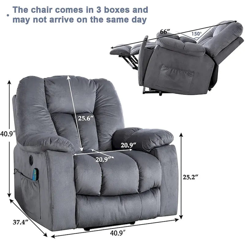 Ebello Power Assist Lift Recliner chair With Massage