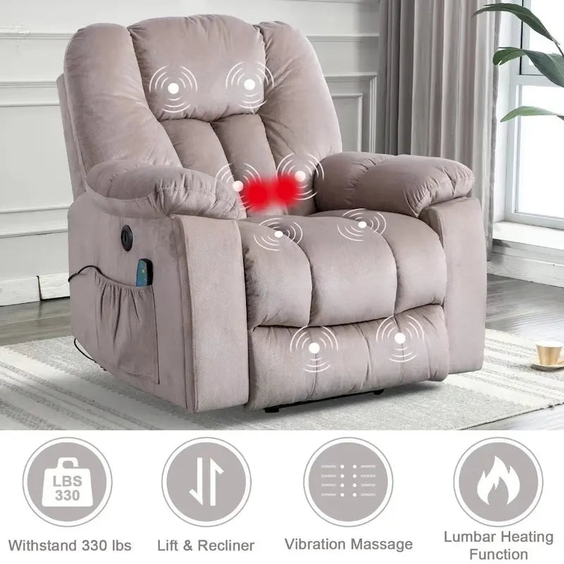 Ebello Power Assist Lift Recliner chair With Massage