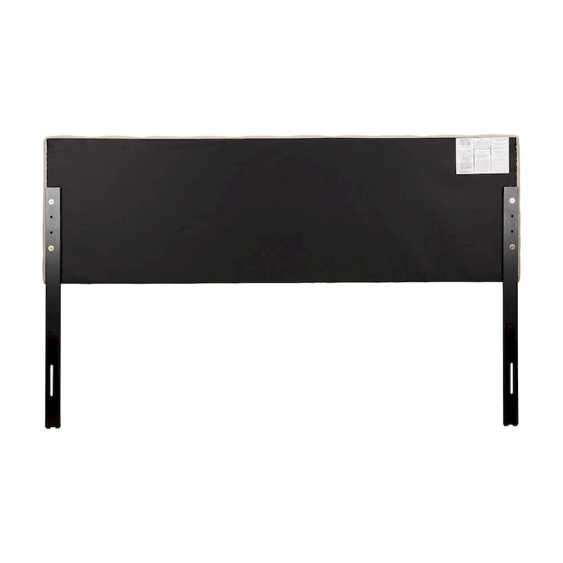 CorLiving King Size Helena Velvet Tufted Headboard