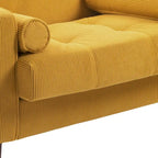 2 Set Modern Wide Armchair Corduroy Accent Chairs