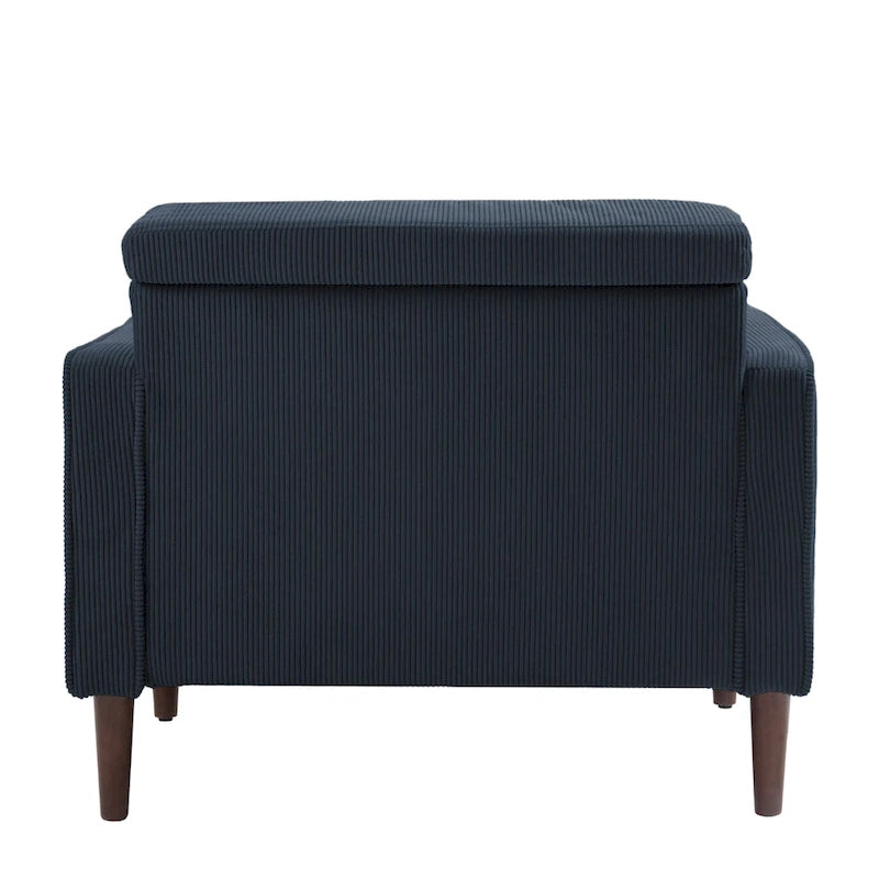 2 Set Modern Wide Armchair Corduroy Accent Chairs