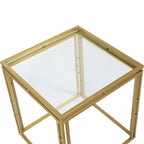 Antique Gold - Nested Square Side Tables - Set of 2