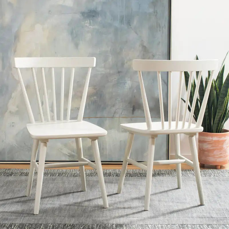 SAFAVIEH Signa Spindle Farmhouse Dining Chair (Set of 2) - 20 W x 20 D x 33 H - 20W x 20D x 33H