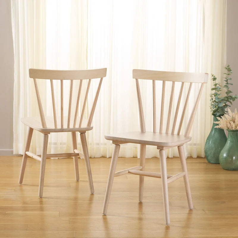 SAFAVIEH Signa Spindle Farmhouse Dining Chair (Set of 2) - 20 W x 20 D x 33 H - 20W x 20D x 33H