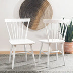 SAFAVIEH Signa Spindle Farmhouse Dining Chair (Set of 2) - 20 W x 20 D x 33 H - 20W x 20D x 33H