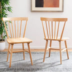 SAFAVIEH Signa Spindle Farmhouse Dining Chair (Set of 2) - 20 W x 20 D x 33 H - 20W x 20D x 33H