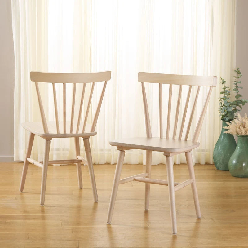 SAFAVIEH Signa Spindle Farmhouse Dining Chair (Set of 2) - 20 W x 20 D x 33 H - 20W x 20D x 33H