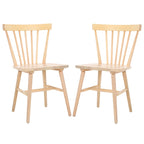 SAFAVIEH Signa Spindle Farmhouse Dining Chair (Set of 2) - 20 W x 20 D x 33 H - 20W x 20D x 33H