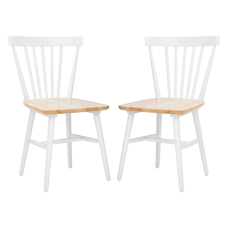 SAFAVIEH Signa Spindle Farmhouse Dining Chair (Set of 2) - 20 W x 20 D x 33 H - 20W x 20D x 33H
