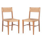 SAFAVIEH Couture Shazia Rattan Dining Chair (Set of 2) - 16.3 W x 21.3 L x 34 H - 16Wx21Dx34H