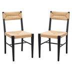 SAFAVIEH Couture Shazia Rattan Dining Chair (Set of 2) - 16.3 W x 21.3 L x 34 H - 16Wx21Dx34H
