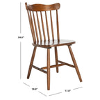 SAFAVIEH Margretta Spindleback Windsor Dining Room Chair (Set of 2) - 17 W x 19 L x 34 H - 17Wx19Dx34H