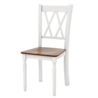 Wooden Farmhouse Kitchen Chairs with Rubber Wood Seat - 18 x 19 x 38