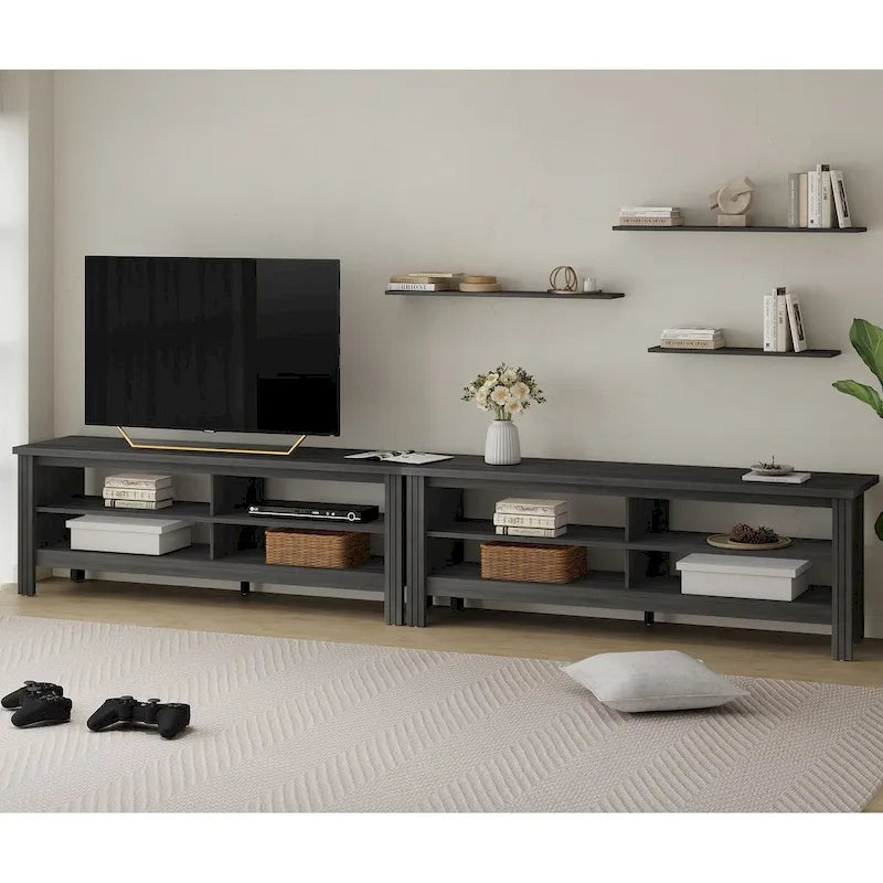 70 Inch TV Stand for 75 TV, Classic Entertainment Center TV Console