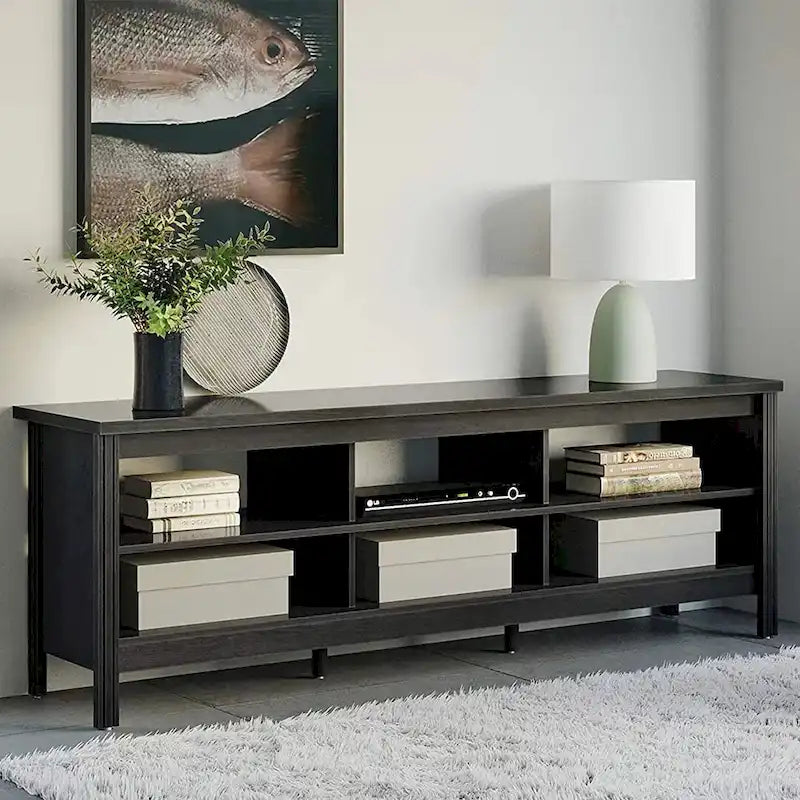 70 Inch TV Stand for 75 TV, Classic Entertainment Center TV Console
