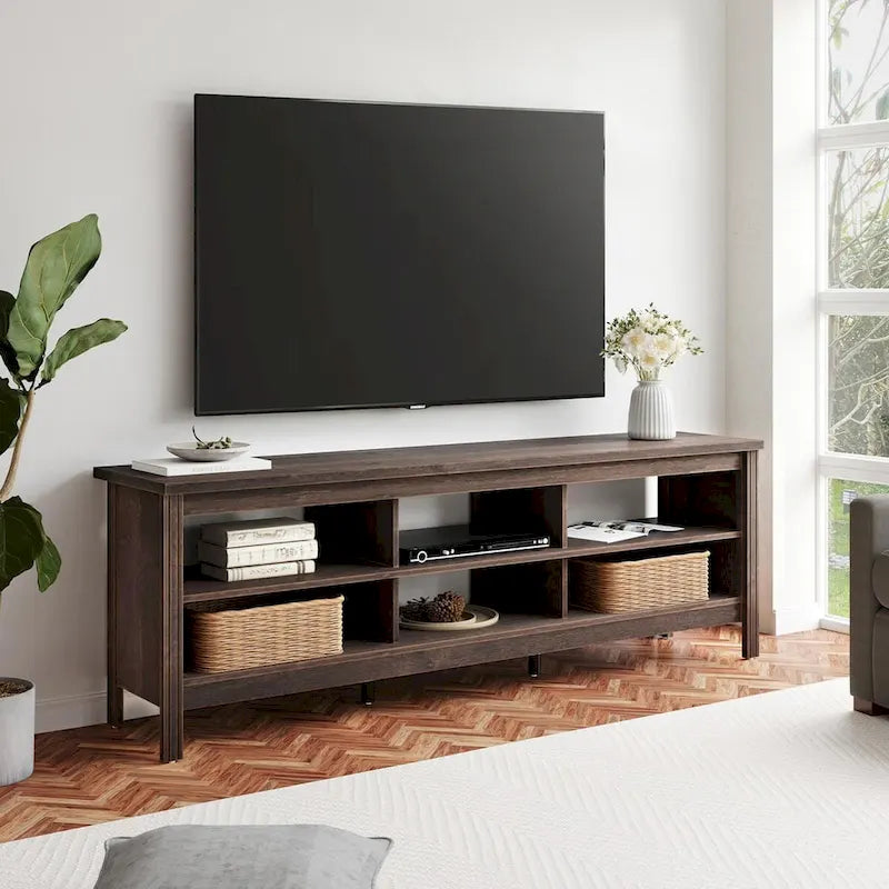 70 Inch TV Stand for 75 TV, Classic Entertainment Center TV Console
