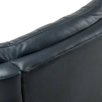 Jordano Mid-century Genuine Leather Recliner with Metal Base by HULALA HOME