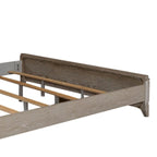 Belmar Washed Taupe & Silver Champagne King Upholstered Bed