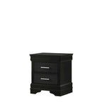 Sigurd Black Velvet Upholstered Tufted Panel Bed