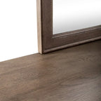 Americana Farmhouse Sleigh Bed, Dresser and Mirror Bedroom Set