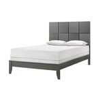 Sim 3 Piece Gunmetal Gray Panel Bedroom Set
