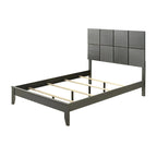 Sim 3 Piece Gunmetal Gray Panel Bedroom Set
