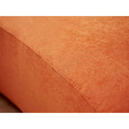 90.2 inch Half Moon Curved Velvet Living Room Sofa