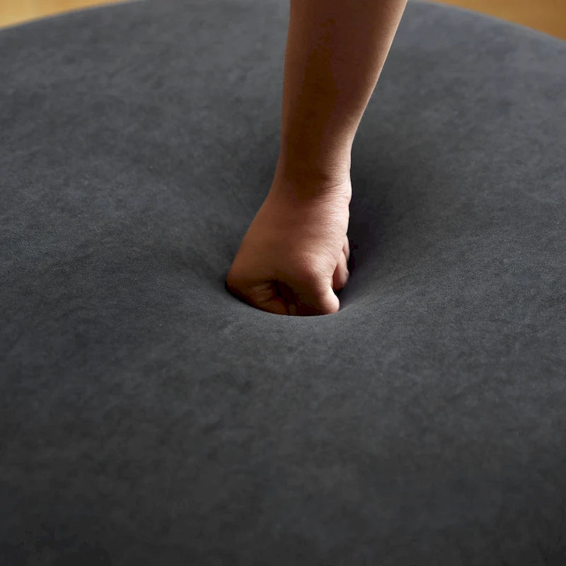 90.2 inch Half Moon Curved Velvet Living Room Sofa