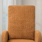 High Back Rocking Chair with Retractable Footrest