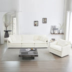 3-Piece Upholstered Sofa, Sectional Sofa Set Modern Sofa Couches Set