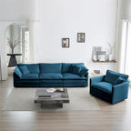 3-Piece Upholstered Sofa, Sectional Sofa Set Modern Sofa Couches Set
