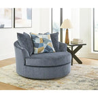 Signature Design by Ashley Maxon Place Oversized Swivel Accent Chair - 56W x 55D x 35H