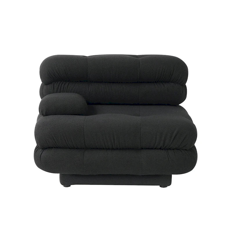 146 Convertible Modular Sectional Sofa, U-Shaped Luxury Modern 6-Seat Couch Sectional with Chaise Ottomans for Living Room