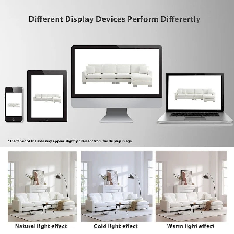 Oversized Sectional Couch with Chaise Lounge, L-shaped Chenille Sectional Sofa for Living Room,Apartment,Office