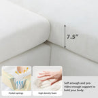 Oversized Sectional Couch with Chaise Lounge, L-shaped Chenille Sectional Sofa for Living Room,Apartment,Office