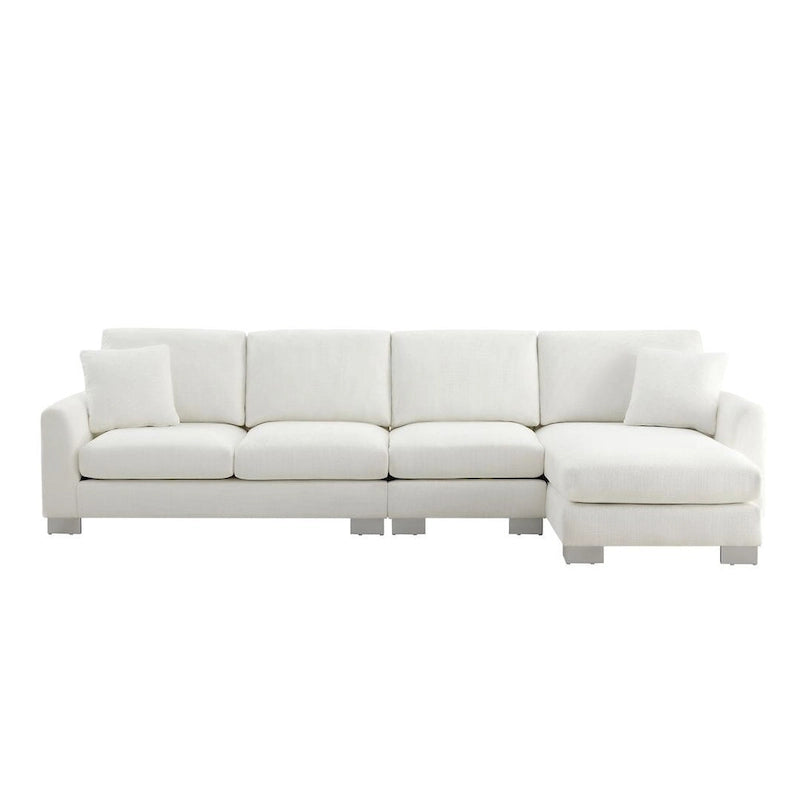 Oversized Sectional Couch with Chaise Lounge, L-shaped Chenille Sectional Sofa for Living Room,Apartment,Office