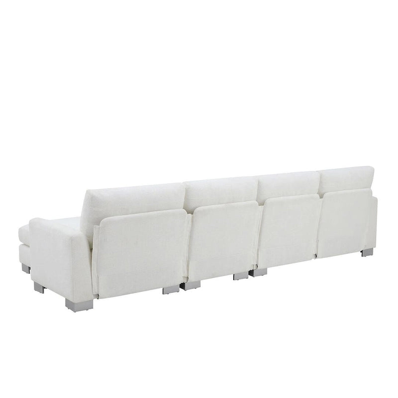 Oversized Sectional Couch with Chaise Lounge, L-shaped Chenille Sectional Sofa for Living Room,Apartment,Office