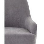 Slope Arm Mid Century Velvet Indoor Accent Chair
