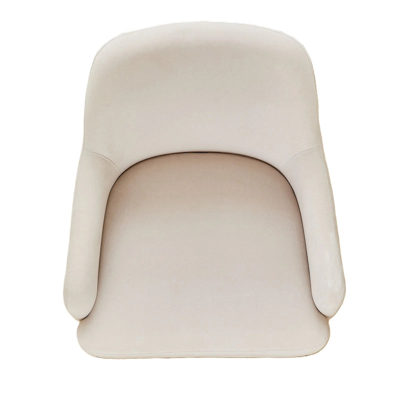 Slope Arm Mid Century Velvet Indoor Accent Chair