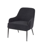 Slope Arm Mid Century Velvet Indoor Accent Chair