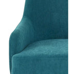 Slope Arm Mid Century Velvet Indoor Accent Chair