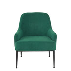 Slope Arm Mid Century Velvet Indoor Accent Chair
