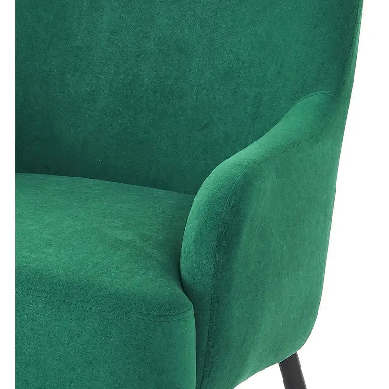 Slope Arm Mid Century Velvet Indoor Accent Chair