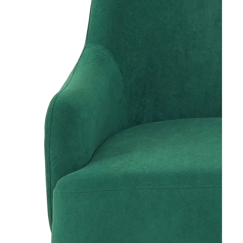 Slope Arm Mid Century Velvet Indoor Accent Chair