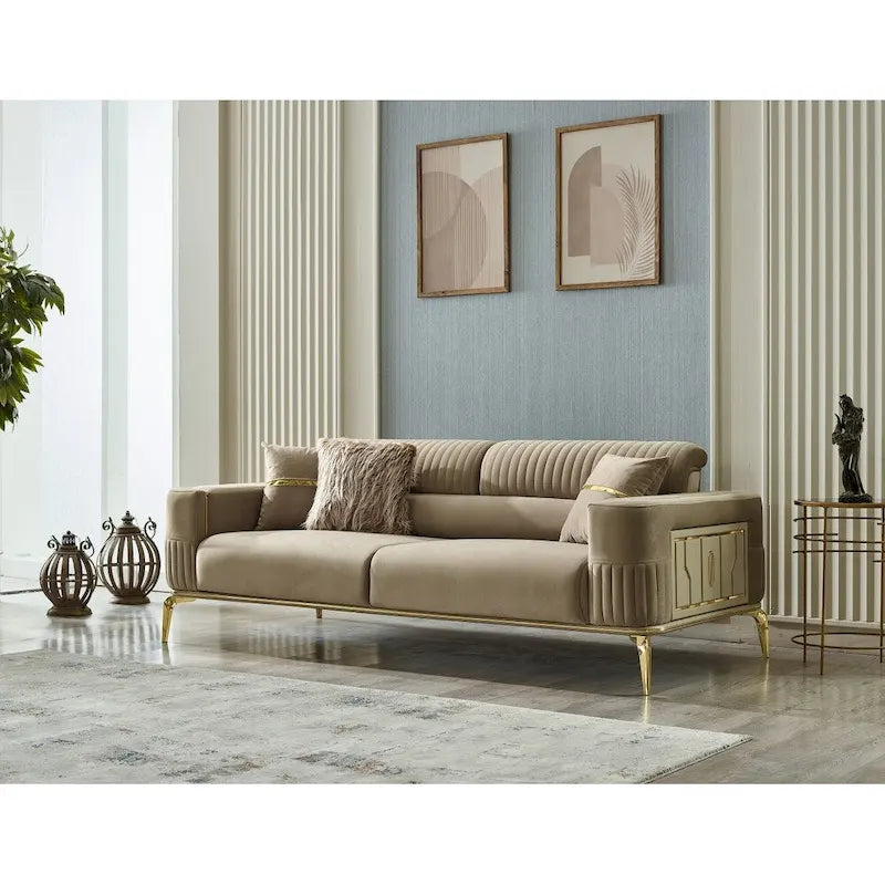 Arianna 4-Pieces Two Sofa Two Chair Living Room Set