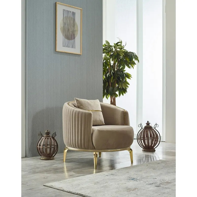 Arianna 4-Pieces Two Sofa Two Chair Living Room Set