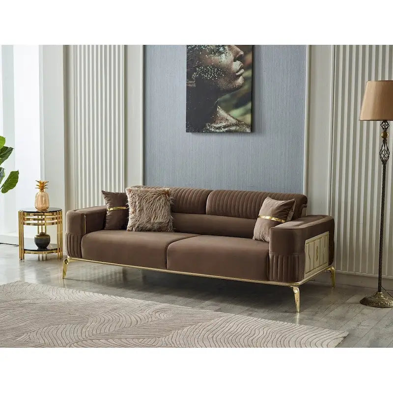 Arianna 4-Pieces Two Sofa Two Chair Living Room Set