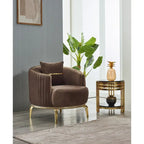 Arianna 4-Pieces Two Sofa Two Chair Living Room Set