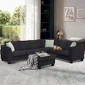 Flexible Combination Module Reversible Sectional Sofa with Ottoman